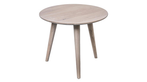 Couchtisch M2 kollektion aus Holz in Holzfarben Couchtisch Oslo 1 Wildeiche - Durchmesser ca. 45 cm