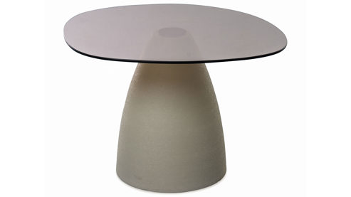 Couchtisch M2 kollektion aus Glas in Weiß Couchtisch Filo 2 Cremeweiße - ca. 65 x 58 cm