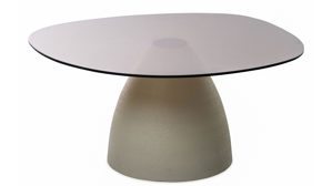 Couchtisch M2 kollektion aus Glas in Weiß Couchtisch Filo 3 Cremeweiße - ca. 86 x 76 cm