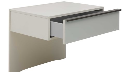 Komplettzimmer Interliving aus Holz in Weiß Interliving Schlafzimmer Serie 1033 – komplettes Schlafzimmer weißes Glas & Holz - vierteilig