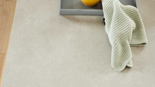 Einbauküche culineo® aus Holz in Beige Culineo® Einbauküche C945 mit beko Einbaugeräten Sand - Stellfläche ca. 377 x 300 cm