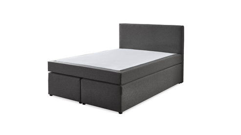 Boxspringbett Sun garden | 162719 aus Stoff in Grau Boxspringbett Aspen grauer Bezug 50516-710 – Liegefläche ca. 140 x 200 cm