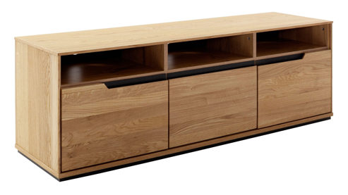 Medienmöbel Mca direkt aus Holz in Holzfarben Wohnprogramm Araya - TV-Element Wildeiche - ca. 153 x 51 cm